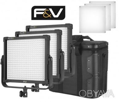 Світлодіодне постійне студійне відео світло F&V K4000S SE Bi-Color 3 Light Kit/E. . фото 1