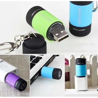 Mini Flashlight - портативный мини фонарик, с возможностью зарядки от USB. Брело. . фото 7