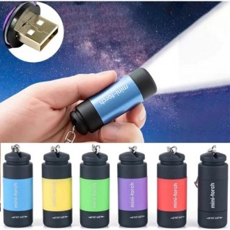 Mini Flashlight - портативный мини фонарик, с возможностью зарядки от USB. Брело. . фото 4