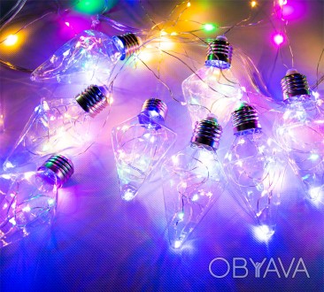 Гирлянда бахрома на окно в виде лампочки (ромб) Xmas 4М 150 LED
Управление подсв. . фото 1