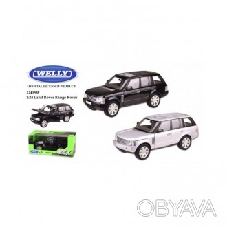 
Машина метал 22415W (24шт/4) "WELLY"1:24 LAND ROVER RANGE ROVER,2 кольори,в кор. . фото 1