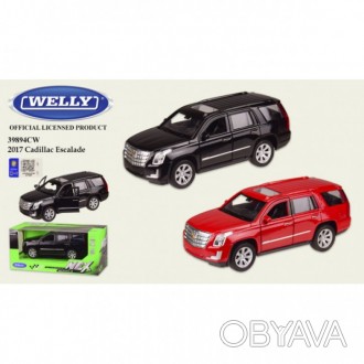 
Машина метал 39894CW (48шт / 2) "WELLY" 1:32 CADILLAC ESCALADE, 2 кольори, в ко. . фото 1