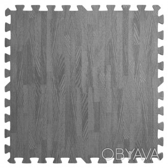 
Підлога пазл - модульне підлогове покриття 580x580x10мм темно-сіре дерево (МР13. . фото 1