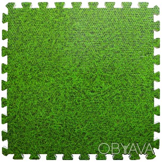 
Підлога пазл - модульне підлогове покриття 600x600x10мм зелена трава (МР4) Мате. . фото 1