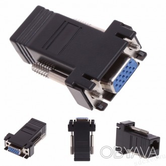 
	Пассивный удлинитель (B) VGA, RJ-45 to VGA - предназначен для передачи видео г. . фото 1