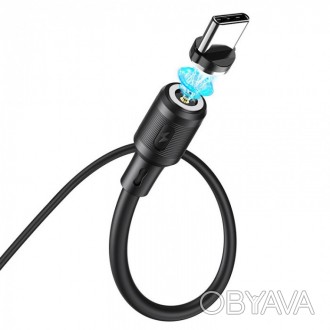 Кабель магнитный USB на Type-C USB HOCO X52 Sereno для зарядки Чёрный