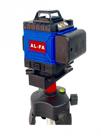  Профессиональный лазерный 4D нивелир AL-FA ALNL-4DG проецирует 12 лазерных лини. . фото 6