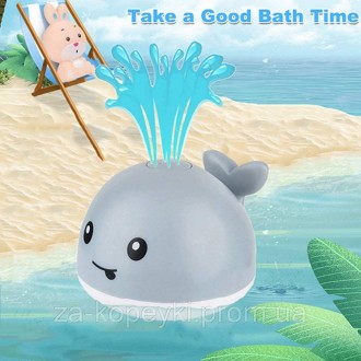 Креативная игрушка в форме кита для ванной с фонтаном легко привлекают внимание . . фото 3