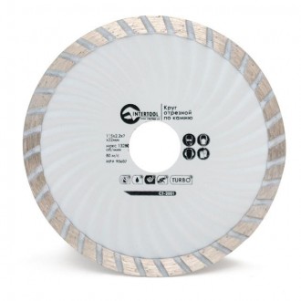 Алмазний відрізний диск TURBO INTERTOOL CT-2001 діаметром 115 мм призначений для. . фото 2