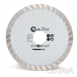 Алмазний відрізний диск TURBO INTERTOOL CT-2001 діаметром 115 мм призначений для. . фото 1