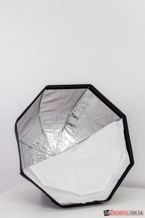  Софтбокс зонт для вспышки восьмиугольный 80 см (28011)
Восьмиугольный софтбокс . . фото 4