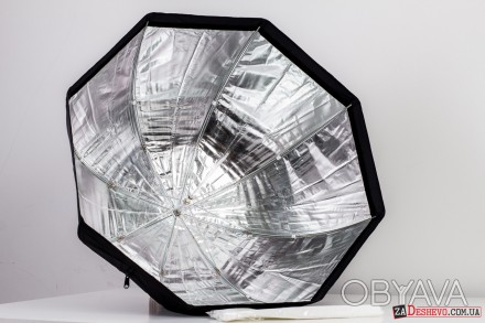  Софтбокс зонт для вспышки восьмиугольный 80 см (28011)
Восьмиугольный софтбокс . . фото 1
