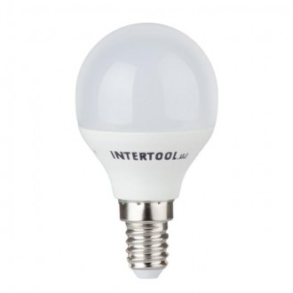 Світлодіодна лампа LED 5 Вт, E14, 220 В, гарантія 3 роки INTERTOOL LL-0102. Полтава. фото 1 Світлодіодна лампа LED 5 Вт, E14, 220 В, гарантія 3 роки INTERTOOL LL-0102. Полтава. фото 1
