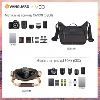 Наплічна сумка Vanguard VEO GO 21M для CSC камер, гібридних камер зі змінною опт. . фото 12