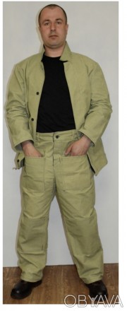 Костюм  складається  з  куртки  та брюк .
Куртка прямого покрою, з потайною цен. . фото 1