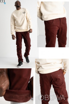 Джинсы, брюки мужские зимние на флисе стрейчевые, есть большие размеры WARXDAR, . . фото 1