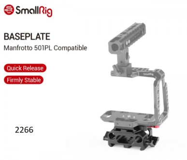 Аксесуар SmallRig Baseplate for BMPCC 4K (Manfrotto 501PL Compatible) (2266)
Мал. . фото 2