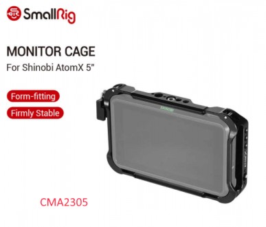 Аксесуар SmallRig Cage for Shinobi AtomX 5" (CMA2305)
Клітка SmallRig AtomX 5" д. . фото 2