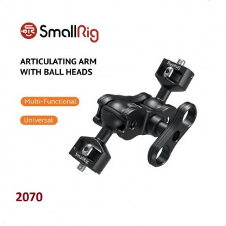 Крепление SmallRig Articulating Arm with Double Ballheads ( 1/4’’ Screw) (2070)
. . фото 2