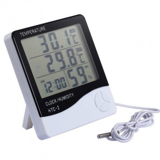  Цифровий термометр-гігрометр HTC-2 це комбінований прилад для вимірювання темпе. . фото 4