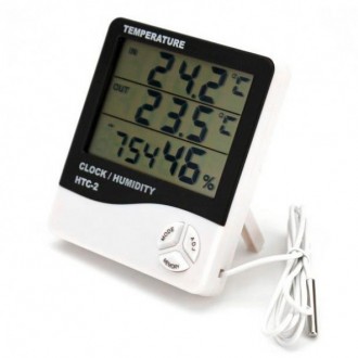  Цифровий термометр-гігрометр HTC-2 це комбінований прилад для вимірювання темпе. . фото 2