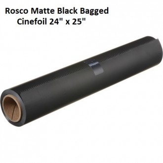 Фільтр Rosco Matte Black Bagged Cinefoil 24" x 25' (101P10012425) 
Цей рулон 24". . фото 2