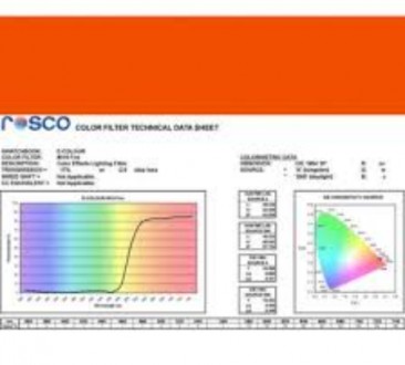 Фільтр Rosco E-Colour+ 019 Fire Roll (60192)
E-Colour - це комплексна система єв. . фото 3
