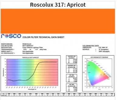 Фільтр Rosco Supergel 317 Apricot Roll (103173)
ROSCO Supergel # 317 Apricot сві. . фото 2