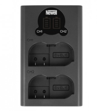 Зарядное устройство Newell DL-USB-C для EN-EL15 (DL-USB-C charger EN-EL15)
Заряд. . фото 2