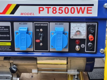 Генератор бензиновый Powertech PT8500WE
	Тип: бензиновый
	Количество фаз: однофа. . фото 3
