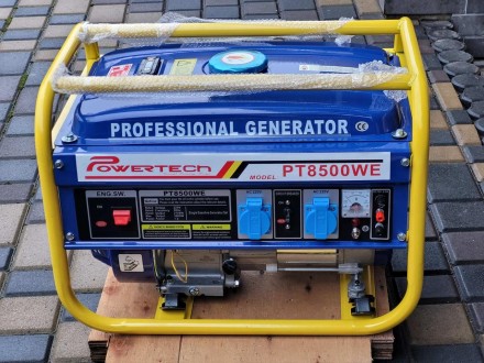 Генератор бензиновый Powertech PT8500WE
	Тип: бензиновый
	Количество фаз: однофа. . фото 2