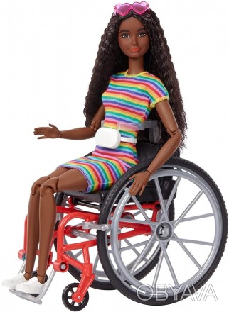 Барби Модница 166 в инвалидной коляске - Barbie Fashionistas Doll 166, Wheelchai