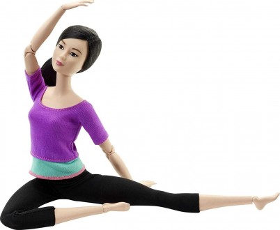 Кукла Барби йога шарнирная Made to Move Barbie Doll, Purple Top. Тернополь. фото 1 Кукла Барби йога шарнирная Made to Move Barbie Doll, Purple Top. Тернополь. фото 1