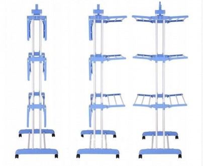 Многоярусная сушилка для белья, вещей, одежды Garment rack with wheels складная. . фото 5 Теперь больше не надо развешивать выстиранную одежду на батареи или же на балкон. . фото 5