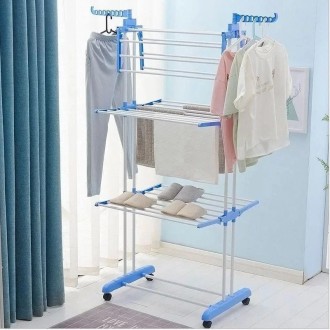 Многоярусная сушилка для белья, вещей, одежды Garment rack with wheels складная. Одеса. фото 1 Многоярусная сушилка для белья, вещей, одежды Garment rack with wheels складная. Одеса. фото 1