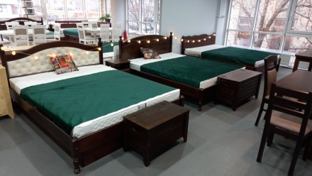 Пропонуємо двоспальне ліжко СК Л-2232 з натурального дерева, яке виробляється зі. . фото 5