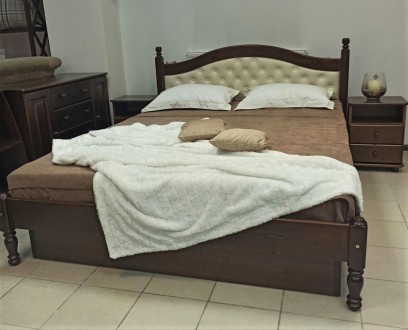Пропонуємо двоспальне ліжко СК Л-2232 з натурального дерева, яке виробляється зі. . фото 2