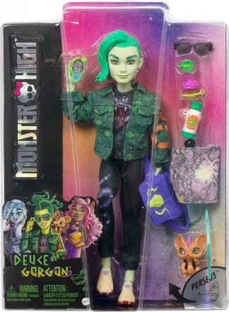 Monster High вернулся в сессию, а кукла Deuce Gorgon выглядит так же страшно, ка. . фото 6