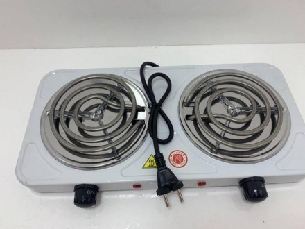 Двухконфорочная электрическая плита кухонная RAF-8020A настольная переносная эле. . фото 4