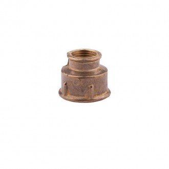 Муфта латунна 1/2"х3/4" ВР (25-20). Рогатин. фото 1 Муфта латунна 1/2"х3/4" ВР (25-20). Рогатин. фото 1