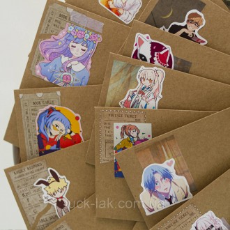 Информация о сюрприз конверте по аниме:
В этом конверте может быть стикерпаки, с. . фото 5