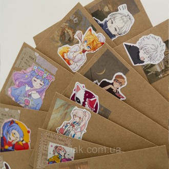 Информация о сюрприз конверте по аниме:
В этом конверте может быть стикерпаки, с. . фото 6