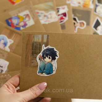 Информация о сюрприз конверте по аниме:
В этом конверте может быть стикерпаки, с. . фото 3