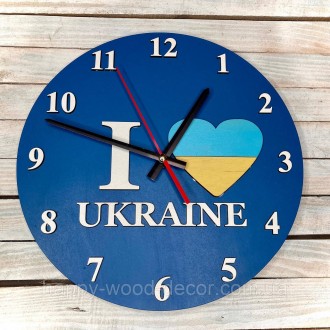 Часы настенные с текстом I love Ukraine:
Описание
✔ Общий размер: 30х30см;
✔ Мат. . фото 4