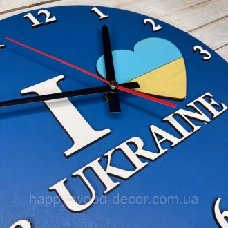 Часы настенные с текстом I love Ukraine:
Описание
✔ Общий размер: 30х30см;
✔ Мат. . фото 5