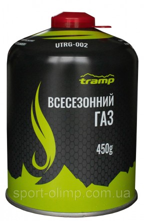 Баллон газовый Tramp (резьбовой) 450 грамм UTRG-002
Газовый баллон резьбового (E. . фото 2