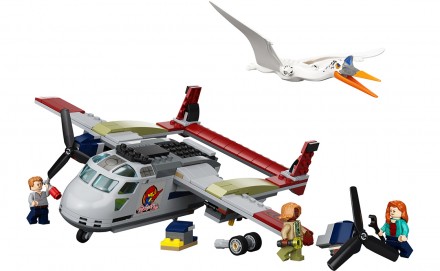 Самолет из кубиков LEGO Самолет из игрового набора LEGO Jurassic World Кетцалько. . фото 10