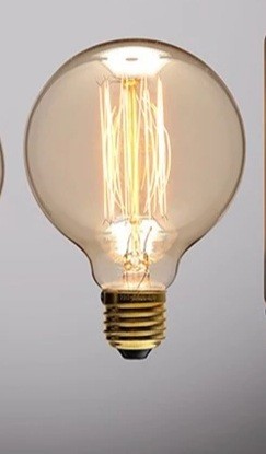 Вінтажна лампа Едисона Едісона лампочка освітлення жовте декор у ресторан світло. . фото 2