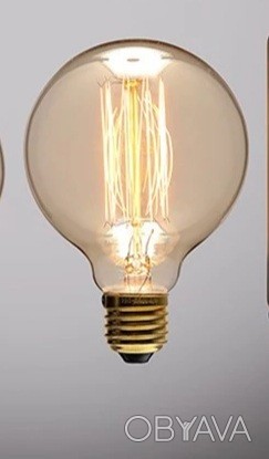 Вінтажна лампа Едисона Едісона лампочка освітлення жовте декор у ресторан світло. . фото 1