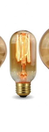 Вінтажна лампа Едісона лампочка освітлення жовте декор у ресторан світло витягну. . фото 3